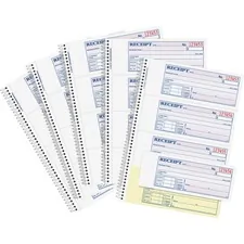 TOPS BUSINESS FORMS ABF SC1182PK - Adams Spiral 2-part MoneyRent Receipt Book - 200 Sheet(s) - 
