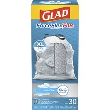 CLOROX CLO 78913 - Glad ForceFlexPlus XL X-Large Kitchen Drawstring Trash Bags 