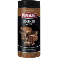 WEIMAN WMN 91CT - Weiman Products Leather Wipes - Wipe - 7 Width x 8 Length - 