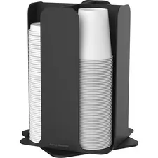 Mind Reader Products EMS CDISPBLK - Mind Reader Totem Breakroom CupLid Holder - 80 Cup Capacity 
