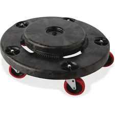 Rubbermaid RCP 264043BLACT - Rubbermaid Commercial Brute Quiet Dolly - Plastic - x 6.6 He
