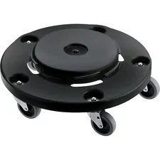 Rubbermaid RCP 264000BKCT - Rubbermaid Commercial Easy Twist Round Dolly - 350 lb Capaci