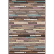 Teacher Created Resources TCR 20326 - Teacher Created Resources Reclaimed Wood 6 Pocket Chart - Th