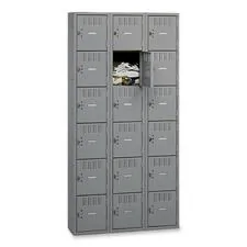 TENNSCO TNN BS6121812CMG - Tennsco 6-Tier No Legs Steel Box Lockers - Internal Size 12 