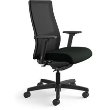 HON COMPANY HON IW103UR10 - HON Ignition Mid-Back Task Chair - Arms - Black Fabric, Poly