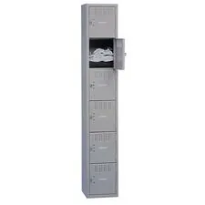 TENNSCO TNN BS6121812AMG - Tennsco 6-Tier No Legs Steel Box Lockers - Internal Size 12 