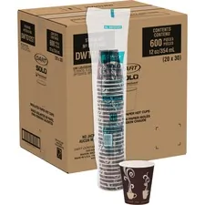 SOLO CUP SCC DWTG12STCT - Solo ThermoGuard Insulated Paper Hot Cups - 12 fl oz - 20  C