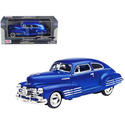 Motormax 73266bl - 1948 Chevrolet Aerosedan Fleetline Blue 124 Diecast Model Ca