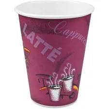 Dart Container Corporation SCC 412SIN0041 - Solo Bistro Design Disposable Paper Cups - 12 fl oz - 50  Pa