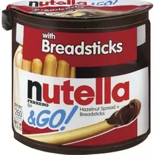 FERRERO USA FER 80314 - Nutella Nutella & GO Hazelnut Spread & Breadsticks - 1.23 oz