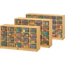 JONTI-CRAFT, INC. JNT 0425JC - Jonti-Craft Rainbow Accents 25 Cubbie Mobile Storage - 35.5 
