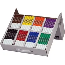DIXON TICONDEROGA CO. DIX 80613 - Prang Bullet Tip Washable Master Pack Art Markers - Bullet M