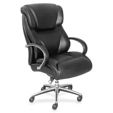 LA-Z-BOY CHAIR COMPANY LZB 48080 - La-Z-Boy Executive Chair - Mid Back - Black - Faux Leather -