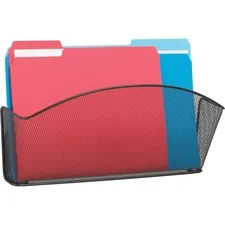 SAFCO PRODUCTS SAF 5653BL - Safco Onyx Mesh Wall Pockets - 9 Height x 15 Width x 3 Depth