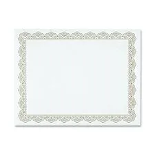 GEOGRAPHICS GEO 39451 - Geographics Blank Award Parchment Certificates - 24 lb - 8.5