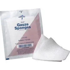 MEDLINE INDUSTRIES INC MII NON21422 - Medline Sterile 12 Ply Cotton Gauze Sponges - 12 Ply - 3 x 3