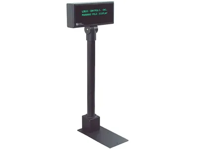 Logic Controls PD3900-BK - Logic Controls PD3900-BK Pole Display - 20 Columns x 2 Lines