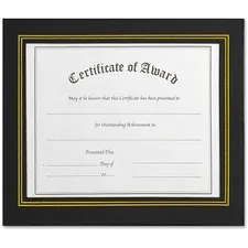 NuDell Manufacturing Company Inc NUD 21202 - NuDell Flat Leatherette Document Frames - Holds 11 x 8.50 In