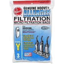 Techtronic Industries Co Ltd HVR 4010100YCT - Hoover Type Y Allergen Filtration Bags - 36  Carton - Type Y