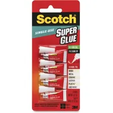 3M MMM AD119 - Scotch Super Glue Gel - 0.05 grams Single-Use Tubes - 0.02 o