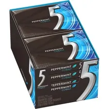 Wm Wrigley Jr Company MRS 21265 - 5 Gum Peppermint Cobalt Sugar-free Gum - 10 packs - Peppermi