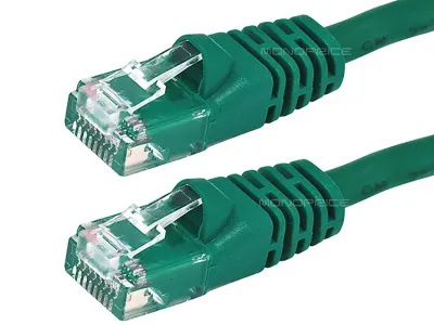 Monoprice 2133 - CAT5E 24AWG UTP  PATCH CABLE_ 3FT GREEN