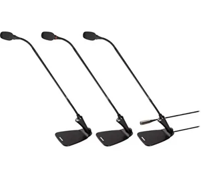 Shure CVG18D-B/C - 18-Inch Gooseneck Microphone with Base - Black