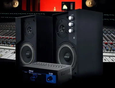PYLE PCA1 - Pyle PCA1 Mini 2x15W Stereo Power Amplifier - Compact Design