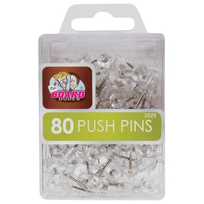 MEGA BRANDS CYC99 - THE BOARD DUDES CLEAR PUSH PINS