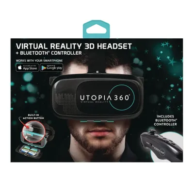 EMERGE TECHNOLOGIES ETVRC - Utopia 360 VR Headset with Wireless Controller