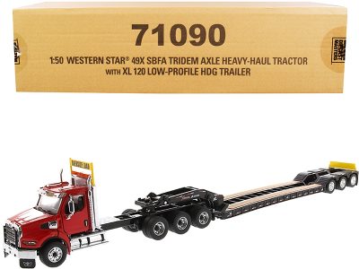 Diecast Masters 71090 - Western Star 49X SBFA Tridem Axle Heavy-Haul Tractor with XL
