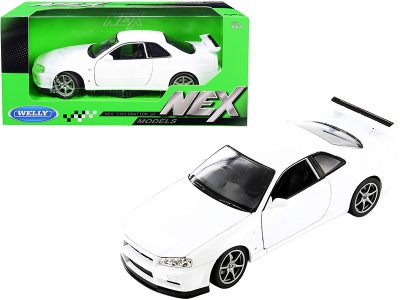 Welly 24108w - Nissan Skyline GT-R (R34) RHD (Right Hand Drive) White NEX M