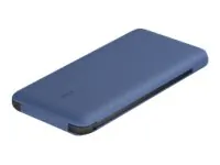 Belkin BPB006BTBLU - 10,000mAh Power Bank with Integrated Cables - Blue