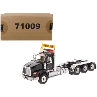 Diecast Masters 71009 - International HX620 Day Cab Tridem Tractor Black 150 Diecast