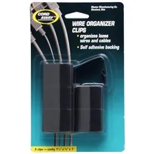 Master Manufacturing Company Inc MAS 00204 - CordAway Wire Clips, Locking-Latch - 1-12 x 78 x 1 , Black, 