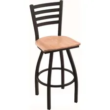 Holland Bar Stools Co HBC 41030BWDCM - Holland Bar Stools Bar Stool Jackie Swivel Stool - Black Hig