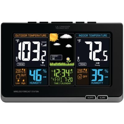 LACROSSE TECHNOLOGY 308-1414B - La Crosse Technology Wireless Color Forecast Station LCR3081