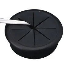 Master Manufacturing Company Inc MAS 00209 - CordAway Grommet, Flexible - 2-38 dia., 1-18 deep, Black, 1p