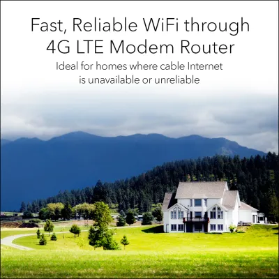 NETGEAR LBR20-100NAS - Orbi 4G LTE Advanced WiFi Router with High Speed Access