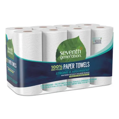 SEVENTH GENERATION SEV 13731 - Seventh Generation 100% Recycled Paper Towels - 2 Ply - 11 x