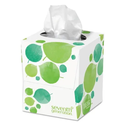 SEVENTH GENERATION SEV 13719 - Seventh Generation 100% Recycled Facial Tissues - 2 Ply - Wh