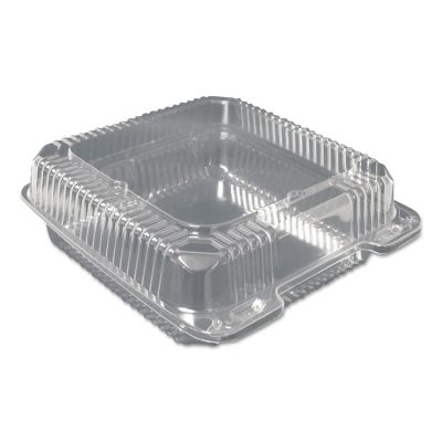 DURABLE PACKAGING PXT600 - CONTAINER,6,SQ,HINGE,CLR