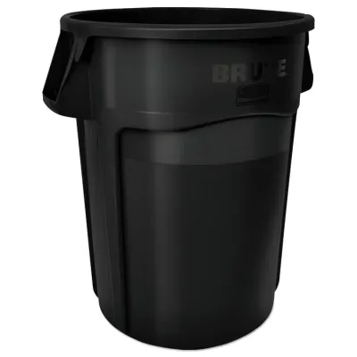 Rubbermaid FG264360RED - Brute Round 44-Gallon Vented Trash Can - Red