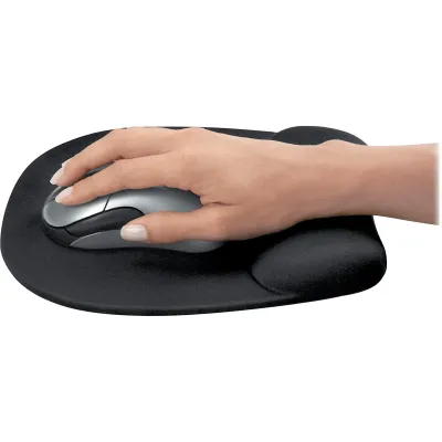 FELLOWES 9176501 - MEMORY FOAM MOUSE PADWRIST REST - BLACK.ITEM H X W X D (INCH