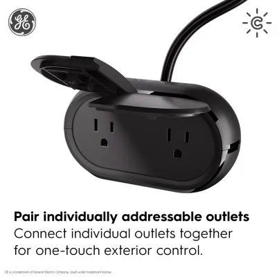 SAVANT 93128846 - CYNC Outdoor Smart Plug - Weather-Resistant Control