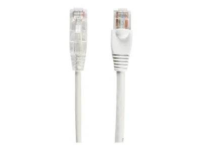 BLACK BOX CORPORATION C6PC28-WH-05 - SLIM-NET CAT6 250-MHZ 28-AWG STRANDED ETHERNET PATCH CABLE -