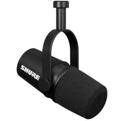 Shure MV7X - DYNAMIC PODCAST MICROPHONE (BLACK) WITH XLR CONNECTOR FOR DI