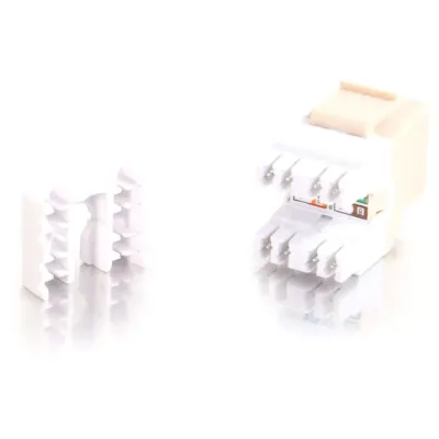 C2G 35209 - CAT6 Ivory Keystone Jack for Networking Connectivity