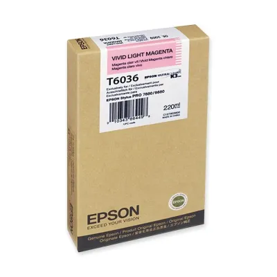 EPSON T603600 - Epson T603600 Vivid Light Magenta UltraChrome K3 Ink Cartrid