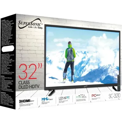 SUPERCOM SC-3210 - 32 LED HDTV with USB and HDMI Inputs